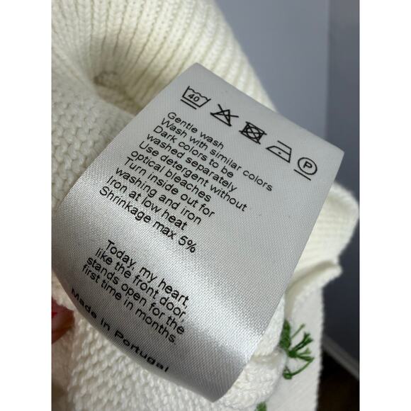 Palmes Off-White PFTC V Neck Knit Sweater Cotton Tennis Preppy Sz M New - Picture 12 of 13